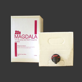 Réalisation d’une étiquette pour un bag-in-box pour la SARL Les Comptoirs de Magdala