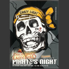 Flyer soirée à thème : pirates